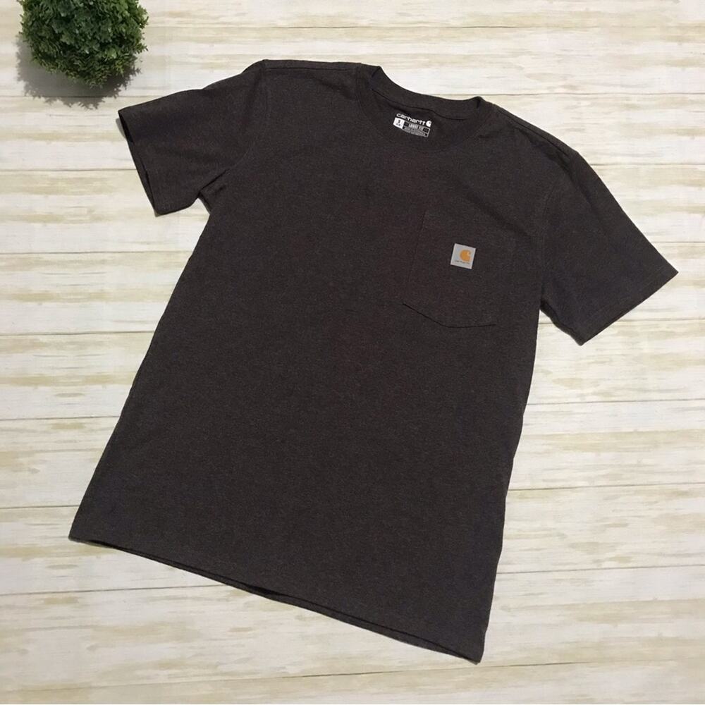 Carhartt Heathered Purple Pocket Tee Women’s Size Small